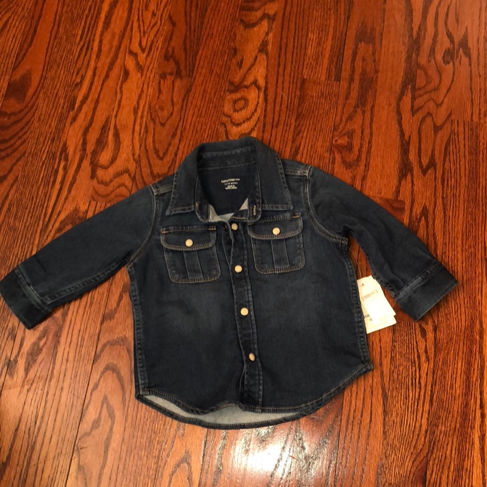 Gap 12-18 months denim shirt 👕 new with tags